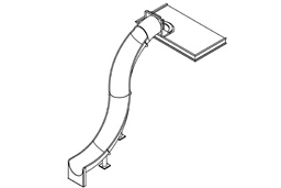 Stainless Steel Dry Slide Model SS-A1012 plan view