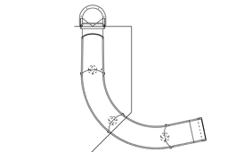 Stainless Steel Dry Slide Model SS-A1016 plan view