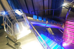 Stainless Steel Slide with Clear Skylights Model SS-A1017