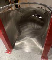 Stainless Steel Slide with Clear Skylights Model SS-A1025