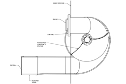 Stainless Steel Indoor Slide Model SS-A1026 plan view