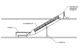Stainless Steel Slide with Clear Top Model SS-A1035