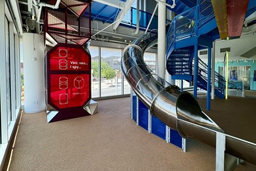 Stainless Steel Slide with Clear Top Model SS-A1038
