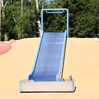 Stainless Steel Embankment Slide Model SS-EMS0603-TBM with ADA Dignity Landing Platform
