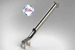Stainless Steel Tunnel Playground Slide Model SS-P1012T - bury mount