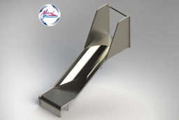 Stainless Steel Playground Slide Model SS-P103 - surface mount