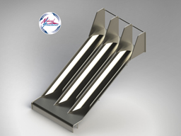 Triple Stainless Steel Playground Slide Model SS-P306 - surface mount